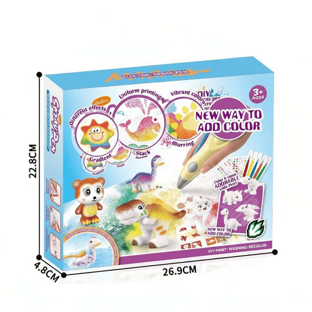 Kids Airbrush Marker Kit – Yellow in Kuwait